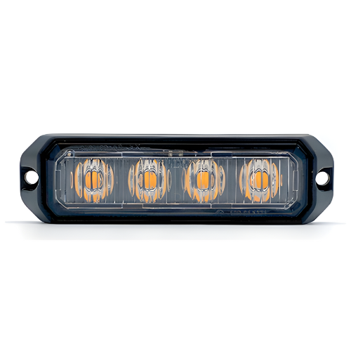 Van Master VMGLEDHD4A 12-24V R65 Heavy Duty 4 LED Amber Warning Light PN: VMGLEDHD4A